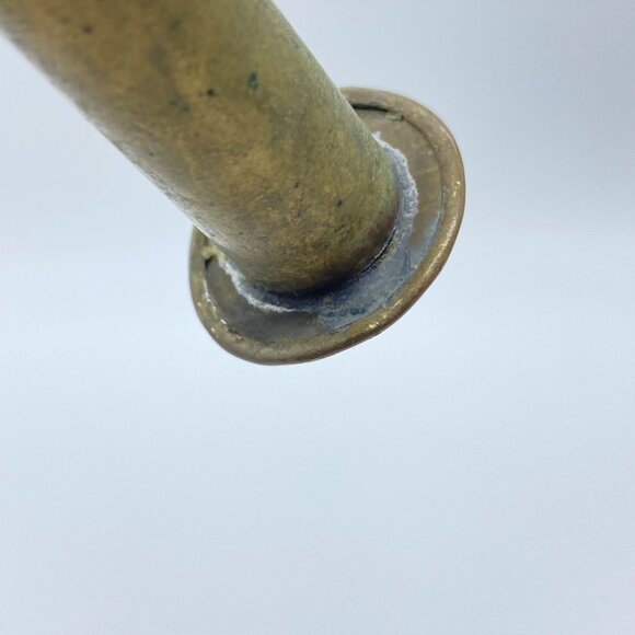 Vintage Brass Christmas French Horn Bugle Hanging Ornament Decoration 5 inches - Picture 9 of 10